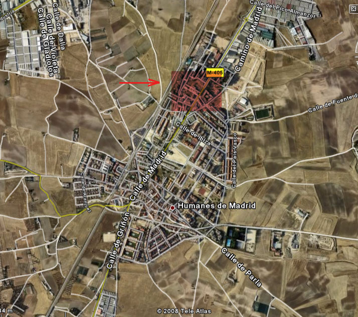 piso humanes de Madrid, Mapa de Situacin del piso en Humanes de Madrid